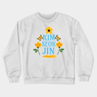 Kim Seokjin - Floral Spring Boho JIN BTS Army Crewneck Sweatshirt